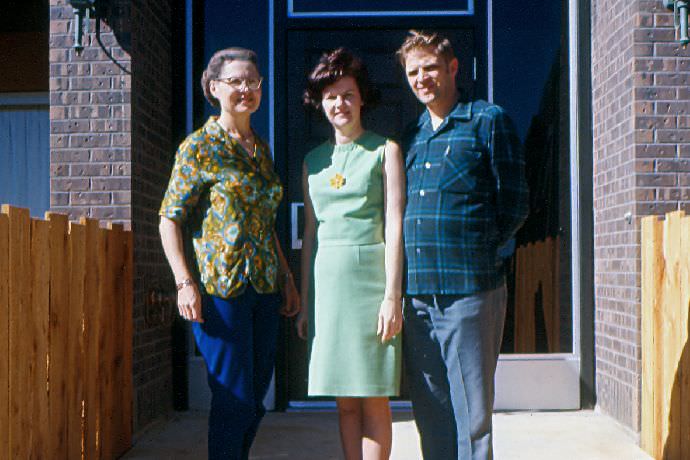 We believe this is Clara Martens and a couple that were attending NBC in 1970.  These photos where 