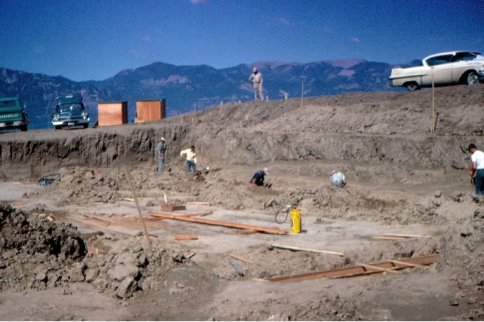 This is likely another shot of the foundation preparation for Leist.