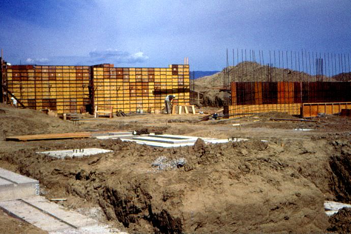 This appears to be the administration building's foundation.
