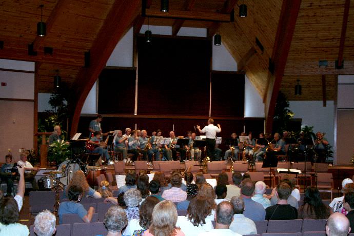 This concert is being performed inside of Strickland Chapel.
