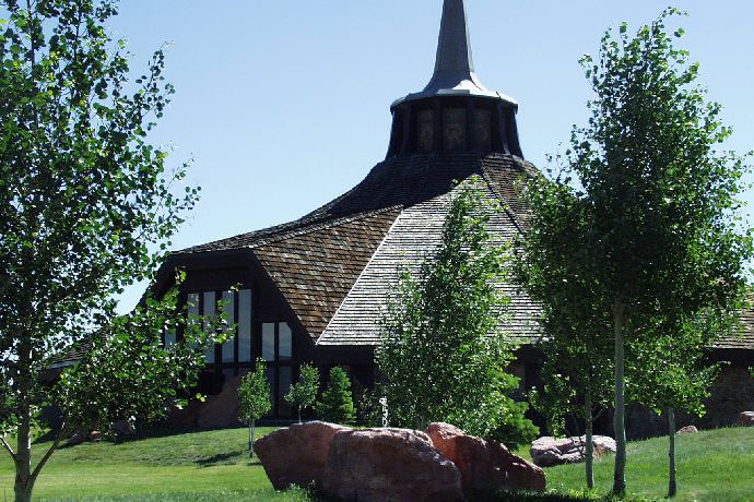 Strickland Chapel during the summer.