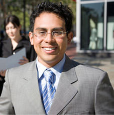 Man with suit and tie
