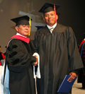 Jonathan Nells and Dad at Graduation