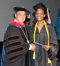 Dr. Graves and Marlene Jones at Graduation