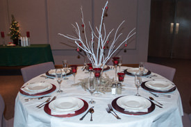 Beautifully Decorated Dinner Table